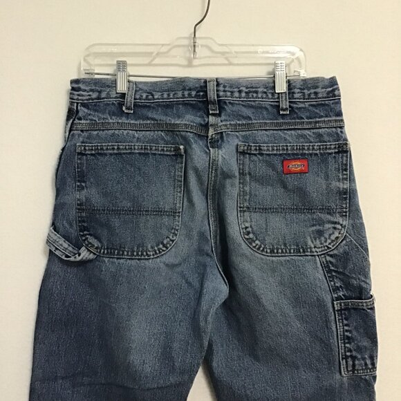 Dickies Relaxed Fit Carpenter Medium Wash Jeans Size 34 - Picture 6 of 13